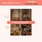 Glaze Super Gloss Color Conditioning Gloss – Caramel Lights for Medium to Dark Brown Hair with Highlights – Rinse Out Semi-Permanent Hair Gloss that Enhances Color and Boosts Shine & Hydration