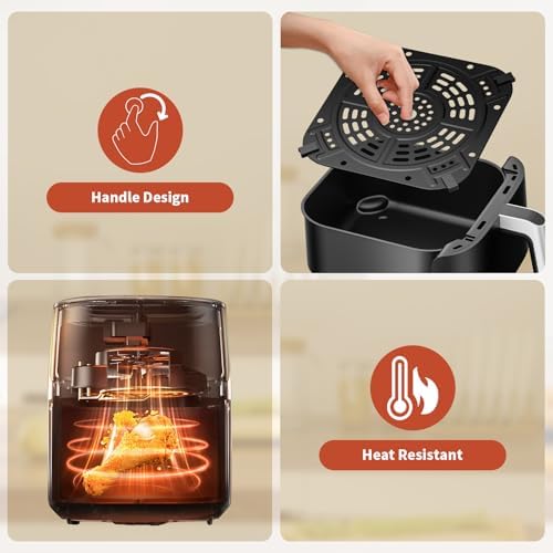 Air Fryer Replacement Tray for Ninja AF141, Air Fryer Accessories, Non-Stick Grill Pan for Ninja AF141, Dishwasher-Safe Replacement Parts