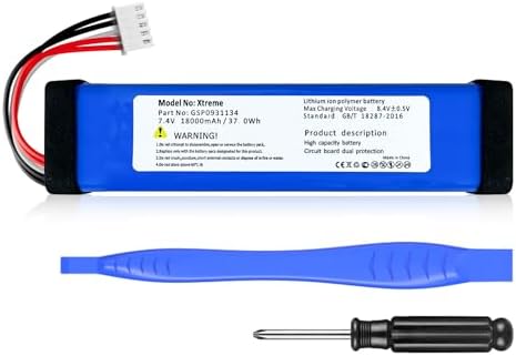 18000mAh Replacement Battery for JBL Xtreme, Xtreme 1 (Part No:GSP0931134) Xtreme Speaker, 2025 Upgrade High Capacity 7.4V Rechargeable Battery with Repair Tools