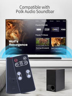 Replacement Remote Control Compatible for Polk Audio Video Soundbar Speaker System FR1 DSB1 D581 RE95201 E9520-1 Sound Bar Remote Controller