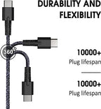New Slim HP 65W USB C Laptop Charger Replacement for HP Spectre X360,Spectre,Elitebook x360,Elitebook,Chromebook,Elite x2,Envy,ProBook Travel Type C Power Cord Supply