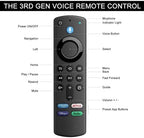 L5B83G Replacement Voice Remote Control Fit for AMZ FireSmart TV Cube (1st Gen, 2nd Gen),Fit for AMZ FireSmart TV Stick (4K, 4K Max, Lite),Fit for AMZ FireSmart TV Stick (2nd Gen,3rd Gen)