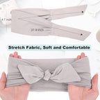 6 Pieces Adjustable Headbands for Women Elastic Knotted Boho Headbands For Women Fashion Wide Headband Hair Scarf Headband Yoga Workout Head Bands Hair Accessories Band