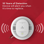 Kidde Hardwired Smoke & Carbon Monoxide Detector, AA Battery Backup, Voice Alerts, Interconnectable, LED Warning Light Indicators, 1 Pack