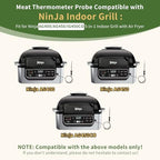 Temperature Meat Probe for Ninja AG400C-AG400,-AG450CO- Foodi Pro 5-in-1 Indoor Grill with Air Fry, for Ninja Smart Thermometer Replacement Accessories…