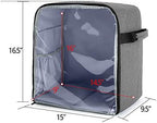 Luxja Dust Cover Compatible with 6-8 Quart KitchenAid Mixers (with a Bottom Padding Pad), Dust Cover (Clear Front Panel) for Stand Mixers and Extra Accessories, Gray (Patented Design)