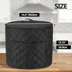 LUXJA Dust Cover Compatible with Ninja Crispi Air Fryer, Cloth Cover with Pockets Fits Ninja Crispi Portable Cooking System and Accessories, Black