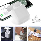 Charging Case Compatible with Airpods 1st & 2nd Generation, Airpods1st & 2nd Wireless Charger Case Replacement with Sync Button and Built-in 450 mAH Battery (No Earbuds Include)