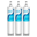 AQUA CREST 4396508 Refrigerator Water Filter, Replacement for Whirlpool EDR5RXD1, 4396510, NLC240V, Filter 5, 46-9010 (Pack of 3)