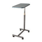 Medline Adjustable Overbed Bedside Table with Wheels, Great for Hospital Use or At Home as Bed Tray, Composite Table Top