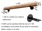 Wooden Handrails, 1-20ft Non-Slip Staircase Handrail, for Home Garden Corridor Lofts Kindergarten Guardrail Decking Railings, Wall Mounted Barrier-Free Staircase Grab Bar for Elderly (Size : 3ft)