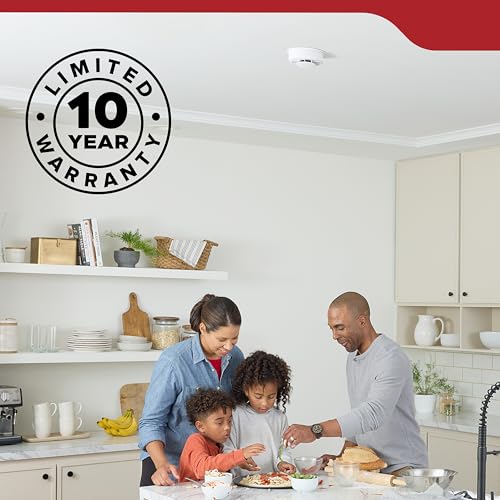 Kidde Smoke Detector, 4-Inch Compact, AA Battery Powered