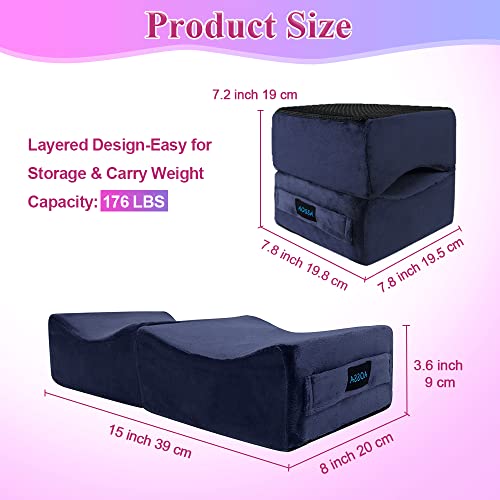 AOSSA BBL Brazilian Butt Lift BBL Pillow After Surgery for Butt Sitting BBL Supplies Post Surgery Pillow Booty Driving Car Plane Seat Chair Buttlift Foam Buttocks Recovery Cushion