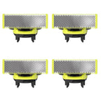 4-Pack Compatible with One Blade Replacement Heads | Blades Compatible with Oneblade Replacement Blades | For Norelco One Blade Replacement Heads QP210/80 QP2515 QP2520 QP2630 QP2834...