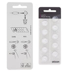 Genuine Oticon Hearing Aid Domes Minifit Power 10mm (0.39 inches - Large), Oticon Branded OEM Denmark Replacements, Authentic Accessories for Optimal Performance -2 Pack/20 Domes Total