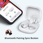 Jinstyles Charging Case Replacement Compatible for Beats Fit Pro, Portable Charger Case Support to Wireless Pairing, with Sync Button, 700mAh Built-in Battery, Charge Earbuds 3 Times, White