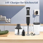 Charger for KitchenAid KHMB732 KHBBV53 KHBBV83 Series AC/DC Adapter Replacement for KitchenAid Cordless 7 Speed Blender KHMB732BM KHBBV53BM KHBBV53VB KHBBV53ER KHBBV83BM Power Supply Cord