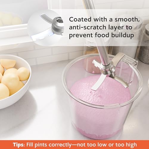 Replacement Paddle Blade Compatible with Ninja Creami NC300 Series Ice Cream Makers, Paddle Blade Replacement for Ninja NC299AMZ NC300 NC301 CN305A, Replacement for Ninja Creami Blade