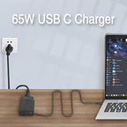 New Slim HP 65W USB C Laptop Charger Replacement for HP Spectre x360, Envy, Chromebook, Elitebook x360, Pavilion, Elite x2 Travel Type C Power Cord Ac Adapter