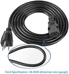 3 Prong Power Cord Replacement for Vizio TV, Vizio VX32L VW32L VX37L VW26L VA6 VMM26 LCD TV Power Cable