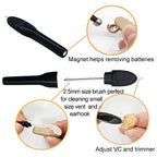 MiniFit Power Domes for Oticon Hearing Aids, 6mm, 8mm, 10mm, 12mm Replacement Domes for Oticon Mini RITE Hearing Aids with Cleaning Brush Tools Kit (12MM)