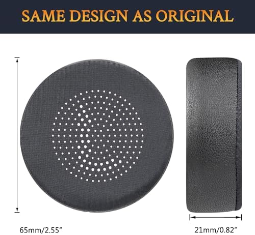 SOULWIT Cooling Gel Earpads Replacement for Jabra Evolve 75(75UC 75MS 75SE) Stereo Wireless Bluetooth Headset, Ear Pads Cushions with High-Density Noise Isolation Foam - Black
