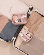 Pocmimut Makeup Bag,Small Makeup Bag Clear Travel Makeup Bag Car Accessories Storage for Women,Travel Essentials Organizers,Pink