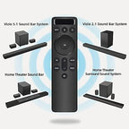 Backlit Display Bluetooth Remote Replacement for Vizio 5.1 2.1 Home Theater Soundbar Sound Bar Speaker System Replacement Control V21d-J8 V21x-J8 V21-H8 V51x-J6 V51-H6 M21d-H8R M51ax-J6