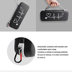 Stethoscope Carrying Case, Hard Stethoscope Case Compatible for 3M Littmann Classic III, Cardiology IV Diagnostic, MDF Acoustica Stethoscopes and Other Nurse Accessories (Pu Black)