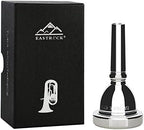 EastRock Standard Tuba Mouthpiece, Silver Plated Tuba Mouthpiece Size 67C4, Tuba Player Replacement Tuba Parts Vacuum Packed