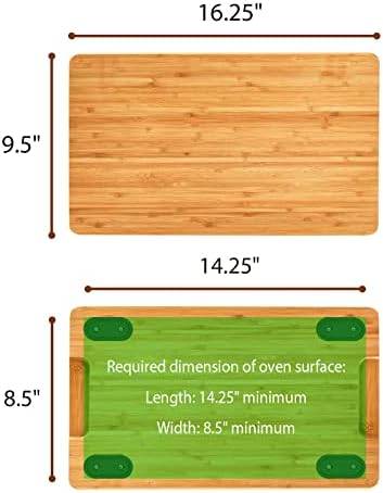 Cutting board Compatible with Breville BOV650XL/BOV670BSS Compact Smart Oven, Accessories for Countertop Toaster Oven, With Heat Resistant Silicone Feet, Creates Storage Space, Protects Cabinets