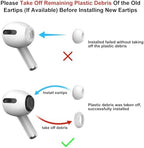 [3 Pairs] Replacement Ear Tips for Airpods Pro and Airpods Pro 2nd Generation with Noise Reduction Hole,Silicone Ear Tips for Airpods Pro with Portable Storage Box and Fit in The Charging Case(Medium)