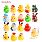 36 Pcs Christmas Rubber Ducks,Baby Showers Accessories Jeep Duckies Bath Toys for Kids Christmas Party Favors,Gift Exchange,Christmas Stocking Stuffers(Christmas)