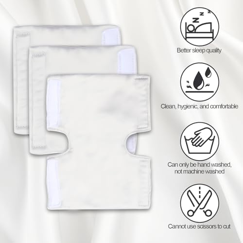 Satin Mask Strap Covers, Mask Frame Covers Compatible with DreamWear or ResMed AirFit Silky Satin Headgear Cover Set C P A Accessories & Supplies Face Cushion Pads for Reduce Red Marks (Light Grey)