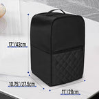 LUXJA Dust Cover Compatible with Ninja CREAMi NC501, NC301, NC299AMZ, Ice Cream Maker Dust Cover Compatible with Ninja Ice Cream Maker Machine with Accessories Pockets, Black