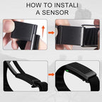 surundo Nylon Sport Band Compatible with Whoop Band 4.0 Strap Men Women, Breathable Nylon Adjustable Waterproof Replacement Wristbands Straps for Whoop Band 4.0