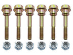 575938801 Set of 6 Shear Bolts and Hex Nuts fits Poulan Pro Snow Blower