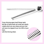 Hair Cutting Scissors Thinning Shears- Fcysy Professional Barber Sharp Hair Scissors Hairdressing Shears Kit with Haircut Accessories in Leather Case for Cutting Styling Hair for Women Men Pet