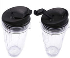 Replacement Blender Cup with Lid (2 Pack) 24 Oz Cups For Ninja Auto iQ BL480 BL482 BL642 BL682 BL450 BN401 BN751 BN801 Foodi SS351 SS151 SS401 Ninja Blender Auto iQ Blade