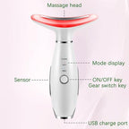 7 Color True Beauty Glow Facial Massager, Red-Light-Therapy Wand for Facial Skin Care, Vibrating Massager for Face and Neck, Galvanic Facial Machine, Lymphatic Drainage Massager Face