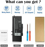 68Wh 3HWPP 15.2V Battery Replacement for Dell Inspiron 17 7500 7506 7706 2-in-1 Black Latitude 5401 5410 5411 5501 5510 5511 E5401 E5410 E5510 Precision 3551 3541 451-BCMN 10X1J N2NLL 1VY7F 3YNXM