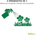 Safer Brand Garden SG5180 Insect Killing Fungicide, Miticide, and Insecticide Neem Oil Spray – Kills Insects & Mites – Controls & Prevents Fungal Disease – OMRI Listed for Organic Use – 24 oz