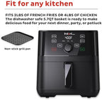 Instant Pot Vortex 5.7QT Air Fryer, Custom Program Options, 4-in-1 Functions, EvenCrisp Technology that Crisps, Roasts, Bakes and Reheats, 100+ In-App Recipes, from the Makers of Instant Pot, Black