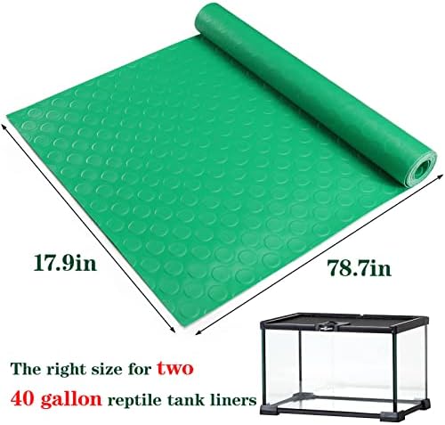 Bearded Dragon Tank Accessories, Reptile Terrarium Carpet Soft Thickening Substrate for Snake, Tortoise, Leopard Gecko, Lizard, Iguana, Non-Adhesive Reptile Habitat Bedding