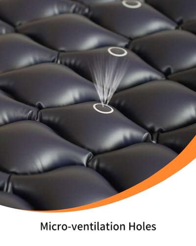 VOCIC Alternating Air Pressure Mattress Pad, Bed Mattress Topper with Micro Air Holes & Sleep Mode, Waterproof Pressure Relief Ulcer Cushion Pad for Hospital Beds and Home Use