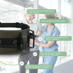 Gait Belt with 7 Handles Transfer Lift Belts for Elderly Paitients Standing Walking Assist Aid Quick Release Locking