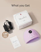 MelodySusie UV Nail Lamp, Plus30F UV Light for Gel Nails LED Nail Dryer with 3 Timer, Smart Sensor, LCD Display Fast Curing Gel Nail Polish Nail Art Tools Manicure Accessories-Purple