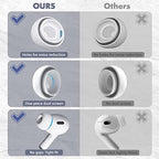 Seltureone 4 Pairs Replacement Ear Tips for Airpods Pro/Airpods Pro 2 with Noise Reduction Hole, Non-Slip Soft Silicone Airpods Pro Replacement Ear Tips with Portable Storage Box - Large