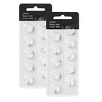 Hearing Aid Domes for Oticon Replacements, Oticon Minifit Double Vent Bass Domes (6 mm/2 Packs）, Universal Domes for Oticon Hearing Aid Supplies.