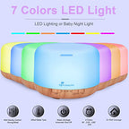 Diffuserlove Diffuser Essential Oil Diffusers 500ML Remote Control Aroma Diffuser Cool Mist Aromatherapy Diffuser with Mute Design, Timer and Auto Shut-Off for Office Living Room Yellow